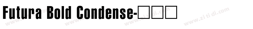 Futura Bold Condense字体转换